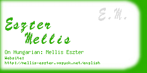 eszter mellis business card